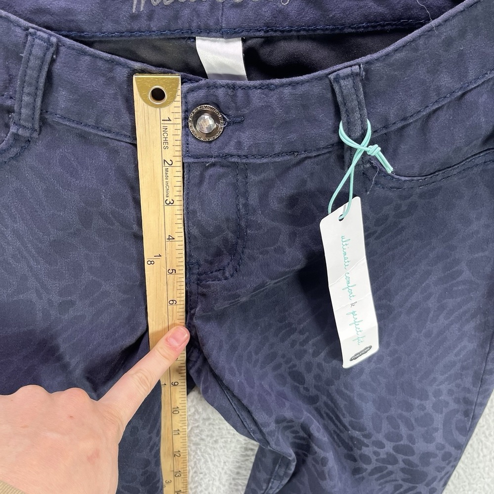 Maurices Jegging Pants Size Small Blue Cheetah Print Denim Stretch Flex NWT - Picture 9 of 13